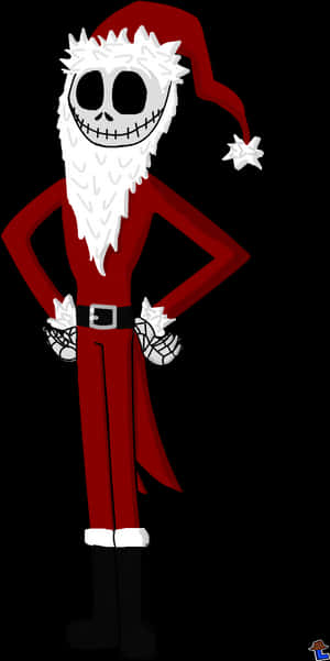 Jack Skellington trang phục ông già Noel — Nightmare before christmas GIF Hình nền
