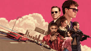Hình nền ghép Jamie Foxx Baby Driver. — Studio Display Hình nền