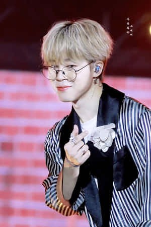 Jimin BTS Finger Heart — Huawei MatePad 11.5 (2026) Hình nền