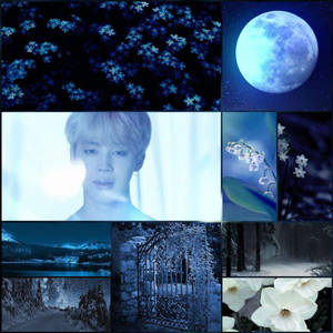Jimin BTS Thẩm Mỹ Huyền Ảo Mặt Trăng — Bts aesthetic Hình nền