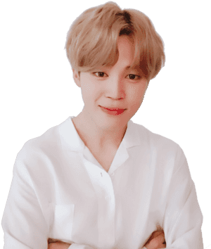 Jimin mỉm cười trong áo sơ mi trắng