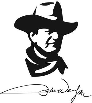 Hình nền John Wayne Vẽ Stencil — Tecno Phantom V Fold2 Hình nền