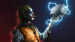 Hình nền nghệ thuật Joker cầm búa Thor — Joker Hình nền