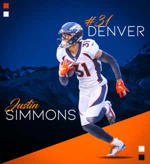 Justin Simmons Denver Broncos — Huawei Mate X7 Hình nền