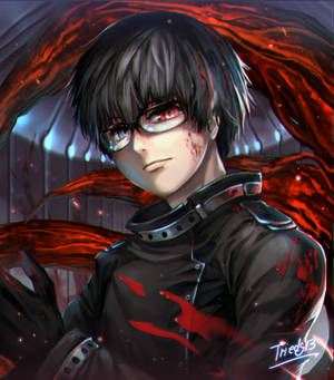 Hình nền Kaneki Ken tóc đen và áo khoác — Nubia Fold Hình nền