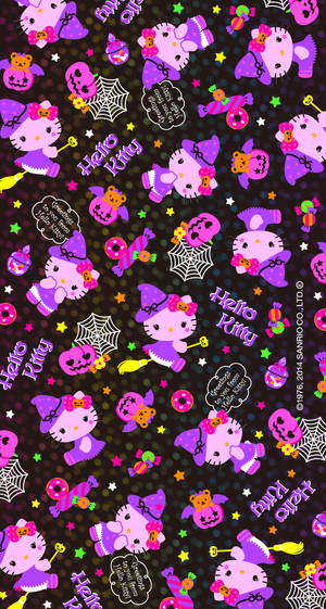 Kawaii Halloween Phù Thủy Hello Kitty