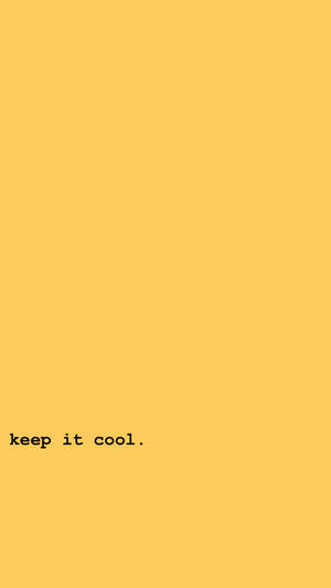 Keep It Cool Pastel Vàng Nhạt — Pastel Vàng Aesthetic Hình nền