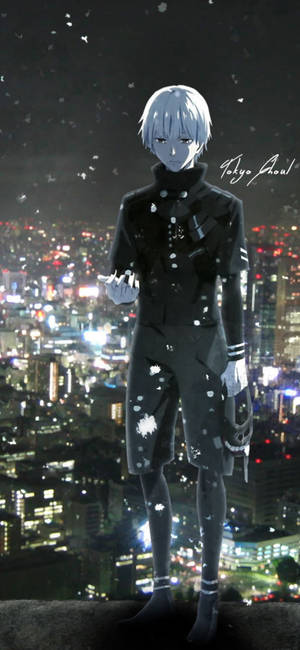 Ken không mặt nạ nền iPhone Tokyo Ghoul — Galaxy S26 Ultra Hình nền