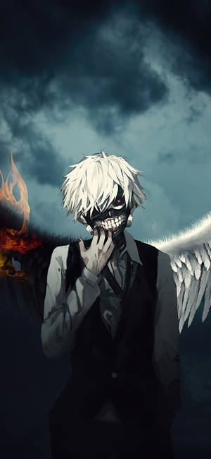 Ken With Wings Tokyo Ghoul Iphone — Samsung Galaxy S20 Hình nền