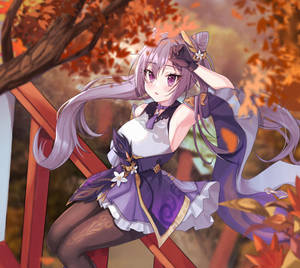 Keqing — Genshin impact GIF Hình nền