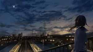 Hình ảnh Anime City — Anime thành phố GIF Hình nền