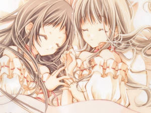 Hình nền Anime đồng tính nữ Maki và Hikari — Anime đồng tính nữ Hình nền