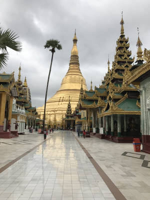 Hình nền Khuôn viên Shwedagon Yangon — Tắt tiếng Hình nền