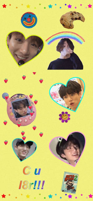 Hình nền Kidcore Korean Scrapbook. — iPhone 13 Mini Hình nền