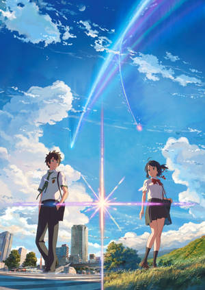 Hình nền Kimi No Na Wa Taki và Mitsuha — Oppo Pad 5 Màn Hình Mờ Hình nền