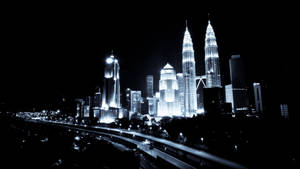 hình nền thành phố đêm Kuala Lumpur — Thành phố tối Hình nền