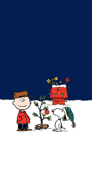 Snoopy Giáng sinh Iphone — Galaxy A57 Hình nền