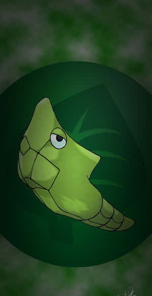 Lá Xanh Với Điện Thoại Metapod — Xanh nhạt thẩm mỹ Hình nền