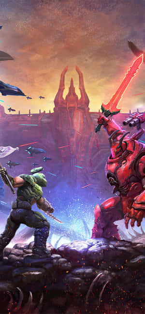 Doom Eternal iPhone — iPhone 13 Pro Hình nền