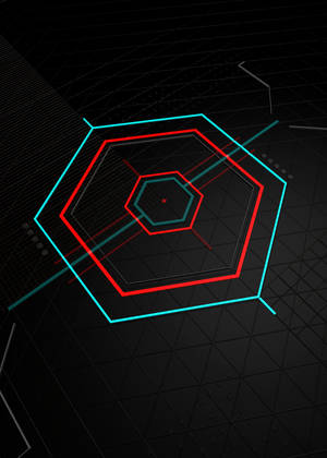 Hình nền Neon Hexagon Laser — OnePlus Pad 2 Pro Hình nền