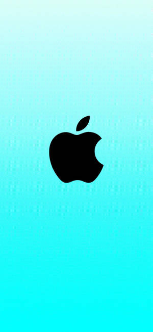 Hình nền logo Apple xanh lơ — iPhone 12 Pro Hình nền