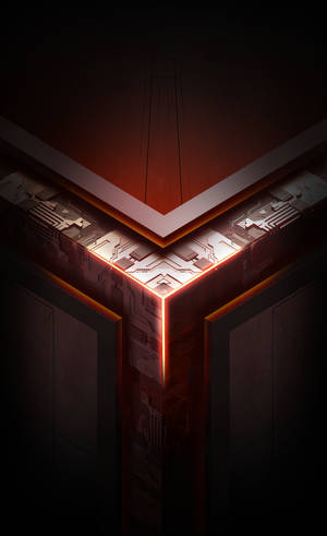 Hình nền logo điện thoại Asus ROG chủ đề đỏ — Galaxy Tab S10 Ultra Hình nền