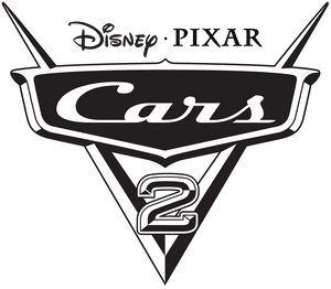 Logo Cars2 Đen - Hình bóng Logo Disney Cars