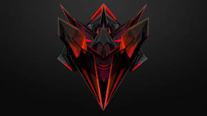 Hình nền AMOLED logo game với các sắc thái đen và đỏ.