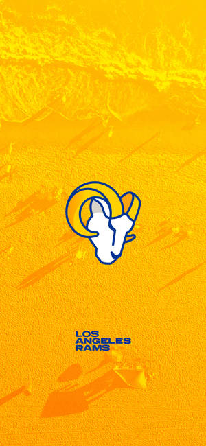 Hình nền Logo hoạt hình Los Angeles Rams — iPhone 14 Pro Hình nền