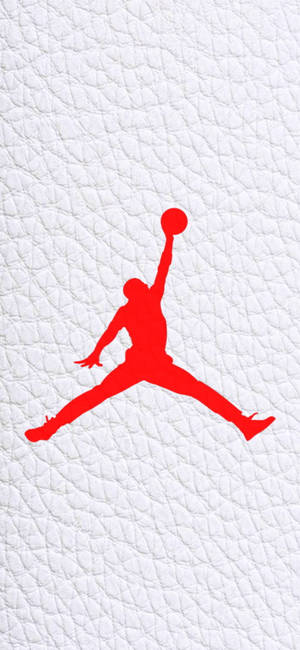 Hình nền logo Jordan nền da trắng — iPhone 18 Pro Hình nền