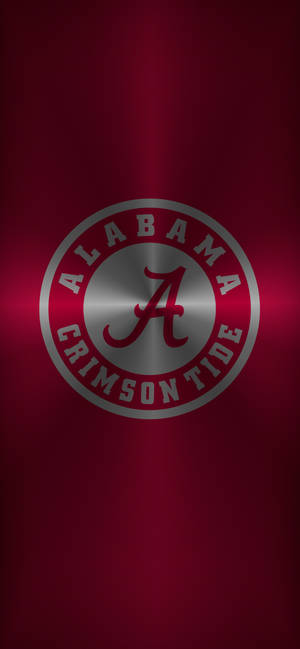 Hình nền Logo kim loại Alabama Crimson Tide — iPhone 18 Pro Max Hình nền