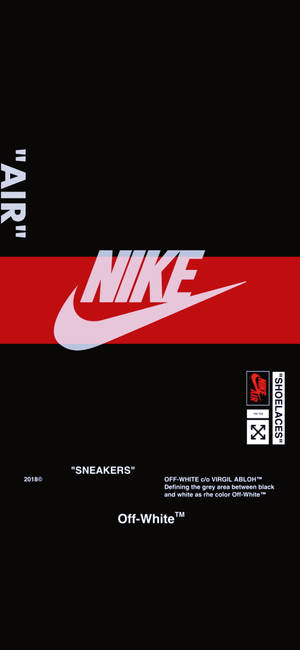 Logo Nike iPhone Sọc Đỏ — iPhone 14 Hình nền