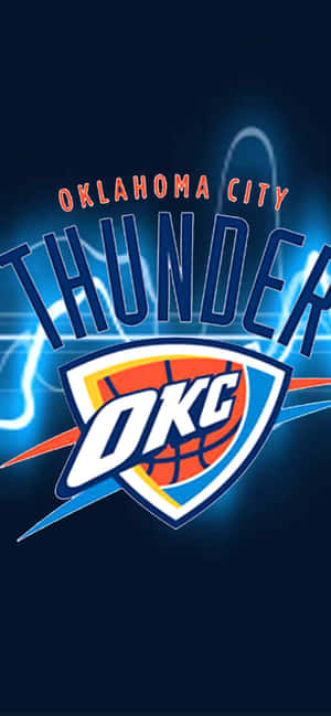 Logo Oklahoma City Thunders NBA League — Redmi Note Hình nền
