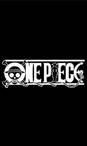 Logo One Piece trên nền đen cho điện thoại — One piece điện thoại Hình nền