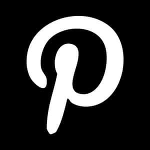 Logo Pinterest Đen Trắng