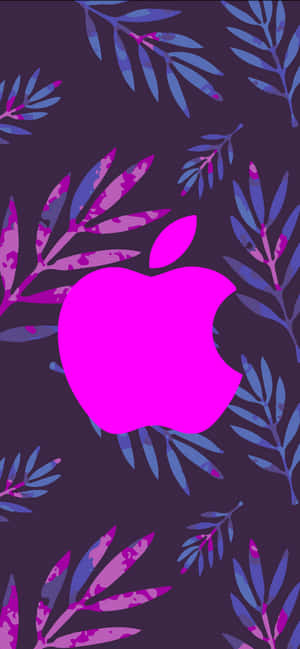 Logo Tím Lớn Apple HD iPhone Tuyệt vời — Oppo Find X10 Hình nền