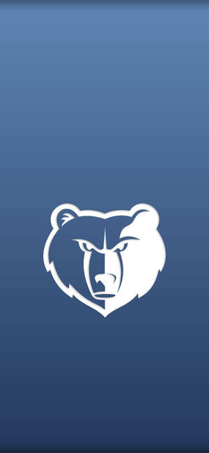 Hình nền Logo trắng Memphis Grizzlies — iPhone 17e Hình nền