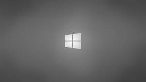 Logo Windows trên nền xám trơn — Tối giản Hình nền