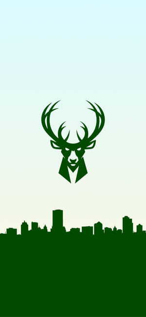 Hình nền logo xanh lá cây Milwaukee Bucks — iPhone 16 Pro Hình nền
