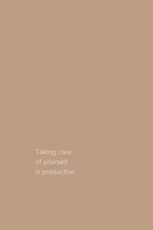 Hình nền phong cách beige lời nhắc yêu thương bản thân — Beige aesthetic GIF Hình nền