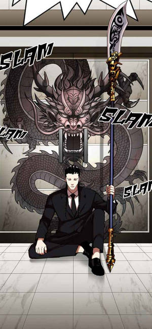 Hình nền Lookism Xiaolong với vũ khí — iPhone 14 Hình nền