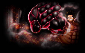 Hình nền Luffy Gear 4 Chiến Đấu — Luffy gear 4 Hình nền