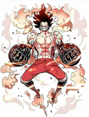 Hình nền Luffy Gear 4 Cười Mỉm — Luffy gear 4 Hình nền