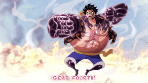 Hình nền Luffy Gear 4 Rực Lửa — Luffy gear 4 Hình nền