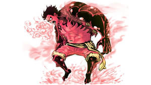 Hình nền Luffy Gear 4 Thân Đỏ — Luffy gear 4 Hình nền