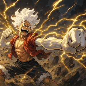 Luffy 4k, Anime, Gear 5, Trắng, Nền Luffy, Luffy, Luffy Aesthetic