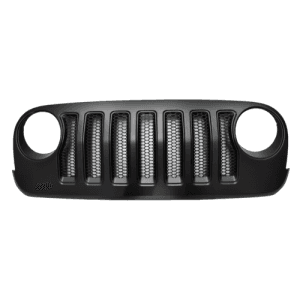 Lưới tản nhiệt xe Jeep màu đen nhìn từ phía trước