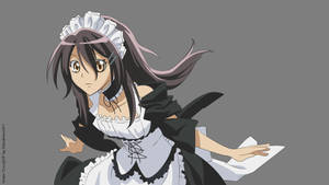 Hình nền Maid Sama Misaki Ayuzawa trang phục hầu gái — Studio Display Hình nền