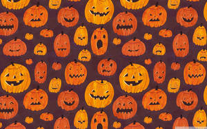 Mẫu Bí Ngô Halloween Dễ Thương — Dễ thương phong cách halloween Hình nền