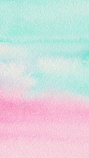 Màu nước hồng và xanh — Pastel aesthetic GIF Hình nền